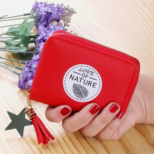 Graffiti Wallet Ladies Coin Purse Short Zipper Coin Bag Women Cute Fashion Small Fresh Korean New Mini Designer Wallet