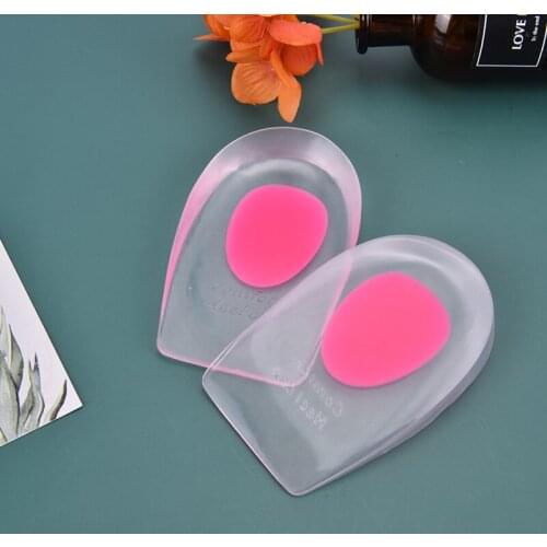 1pair Silicone Gel Heel Cushion for Feet Soles Relieve Foot Pain Protectors