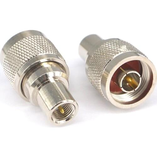 2 Pieces N Plug Male To FME Plug Male Converter RF Straight Coaxial Cable Connector