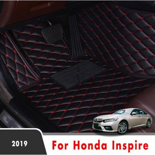 Car Floor Mats For Honda Inspire 2019 Custom Auto Styling Waterproof Leather Carpets Interior Accessories Protector Covers Rug