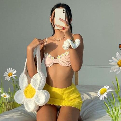 Floral Pink Corset Top 2021 Summer Y2k Solid Sexy Cute Camis Bustier Top Fashion Backless Off Shoulder Unique Tops for Women