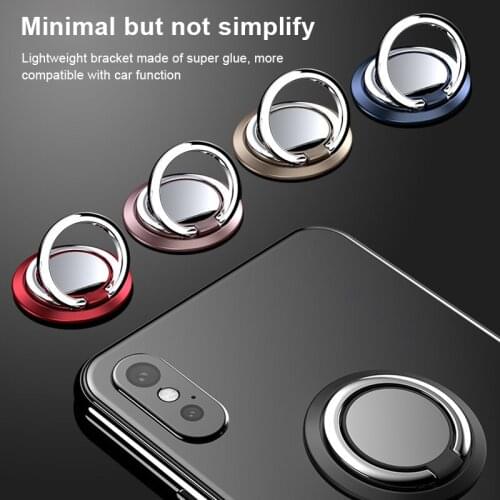 Metal Spin Phone Holder 360 Degree Rotation Metal Ring Smartphone Holder Support Bracket Accessories For Magnetic Stand Rack