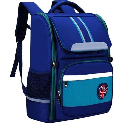 Children Orthopedics School Bags New Grades 1-3-6 Student Lightweight School Backpack For Boys Girls All Open Easy Clean Bag