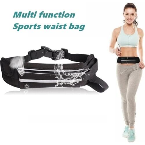 Travel Multifunctional Sports pocket Beach pouch mini pack for men women Portable USB waist pack waterproof phone belt bag