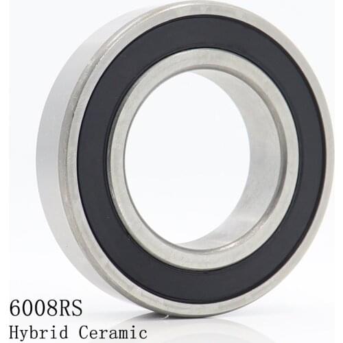 6008 Hybrid Ceramic Bearing 40x68x15 mm ABEC-1 ( 1 PC ) Bicycle Bottom Brackets & Spares 6008RS Si3N4 Ball Bearings