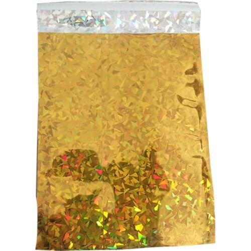 Holographic mailing bag, C5 162x229mm (6.5" x 9") poly mailer, foil envelope courier bag