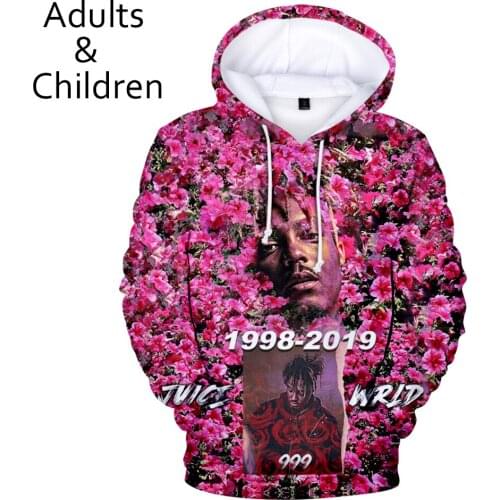Juice WRLD 3D Hoodies Men Women Sweatshirts Harajuku Kids Hoodie pullovers Print 3D Juice WRLD Hoodies boys girls Clothing