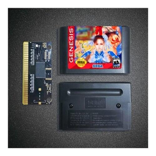 Street Game Fighter II Hyper Champion Edition - 16 Bit MD Game Card for Sega Megadrive Genesis Video Game Console Cartridge