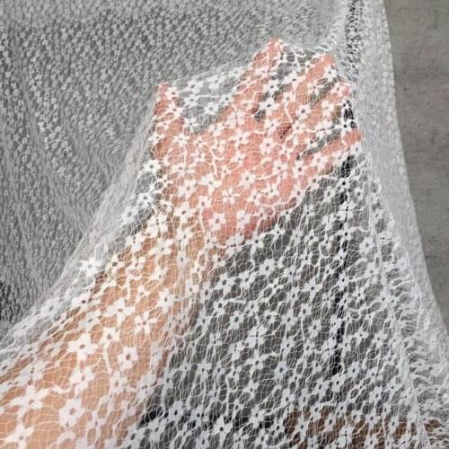 1.5meters wide hollow floral plum blossom eyelash lace fabric DIY clothing pajamas underwear accessories