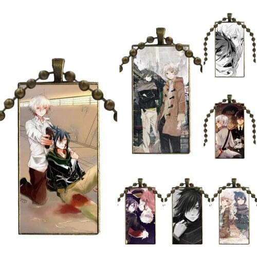 Fashion Glass Cabochon Pendant Rectangle Necklace Choker Necklace Jewelry For Christmas Gift Nezumi X Shion Nezushi No.6