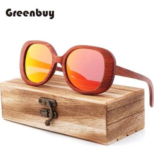 New Bahua Bamboo Wood Glasses for Men and Women Fashion Travel Sunglasses Retro Polarized Sunglasses Wooden Sunglasses