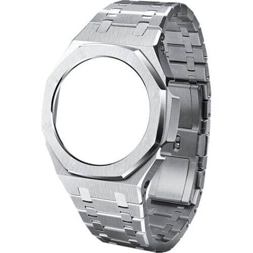 GA2100 3rd Hontao Casioak Mod kit Watch Case Watch Band DIY Stainless Steel for GA-2100/2110 All Metal Bezel Strap Replacement
