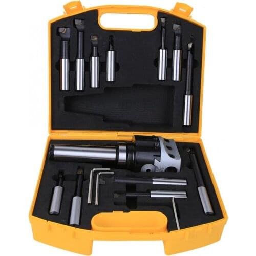 CNC Boring Cutter Set High Accuracy 40CR MT4-F1-18-12PCS Milling Tool Kits F1 75mm Boring Tool