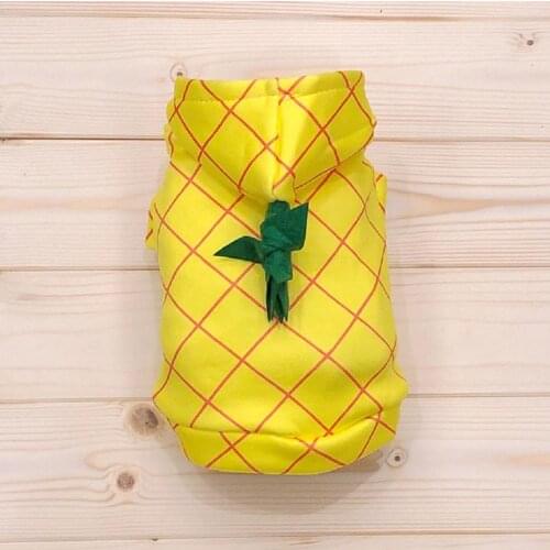 NACOCO Dog Halloween Pineapple Costume Doggie Cosplay Clothing Puppy Funny Outerwear for Party