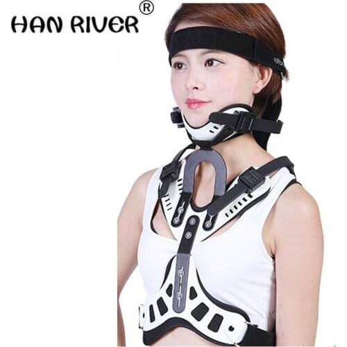 Adult head and neck and chest brace postoperative neck and chest neck collar support bracket cervical vertebra fracture fixation