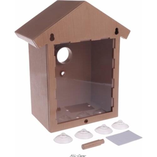 Bird House Swallow DIY Nest Home Decoration Outdoor Breeding Cockatiels Box Roof High Quality Birds Supplies