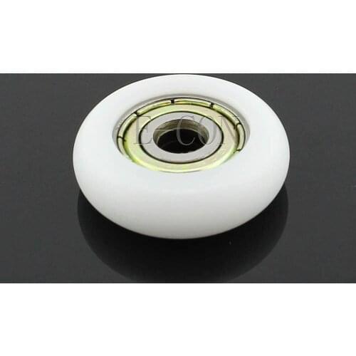 1/2/5/10PCS D Nylon Plastic Embedded 604 Groove Ball Bearings 4*16*6mm Guide Pulley