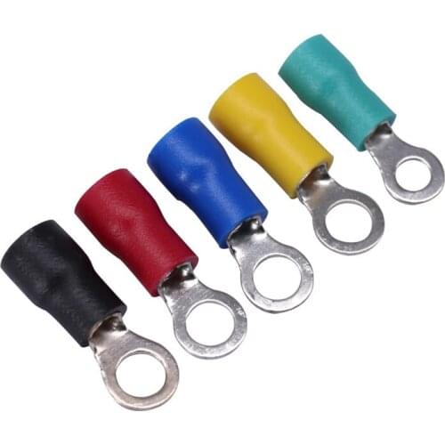 1000PCS RV1.25-4S Ring Insulated Terminal Cable Wire Connector Electrical Crimp Terminal Wiring 0.15 - 1.5 Square Splice