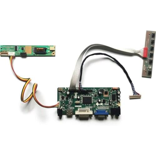 1024*768 display controller board DIY kit For LT141X2/LTN141X7/LTN141X8 M.NT68676 1CCFL VGA+DVI screen LVDS 20-Pin