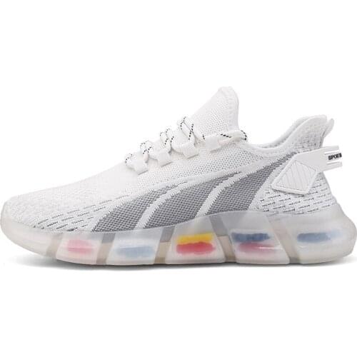 2021 Summer Mens Shoes Ultra Light Breathable Mesh Flat Shoes Casual Comfortable Outdoor Hiking Deodorant and Sweat-Proof—White