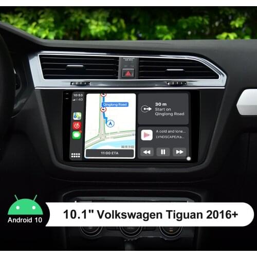 Car Audio 10.1" Radio 1 Din Android 10 Auto Multimidia Player Carplay Reverse Camera Head Unit GPS For Volkswagen Tiguan 2016