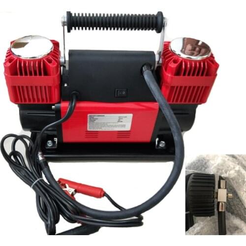 Beco DC 12 Volt Portable Car Air Compressor Tire Inflator Air Pump for Car Tire Pump with Gauge Valve Adaptors