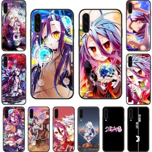 Anime NO Game NO life Phone case For Samsung Galaxy A 3 5 8 9 10 20 30 40 50 70 E S Plus 2016 2017 2018 2019 black soft bumper