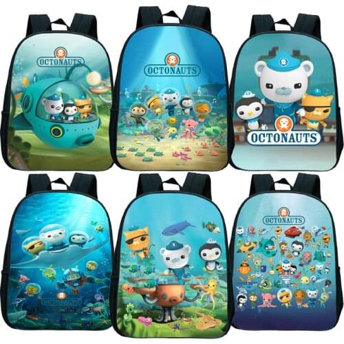 Octonauts Kindergarten Backpack for Children Mochila Kids Mini Rucksack Baby Boys Girls Cartoon Anime Knapsack Toddler Bookbag