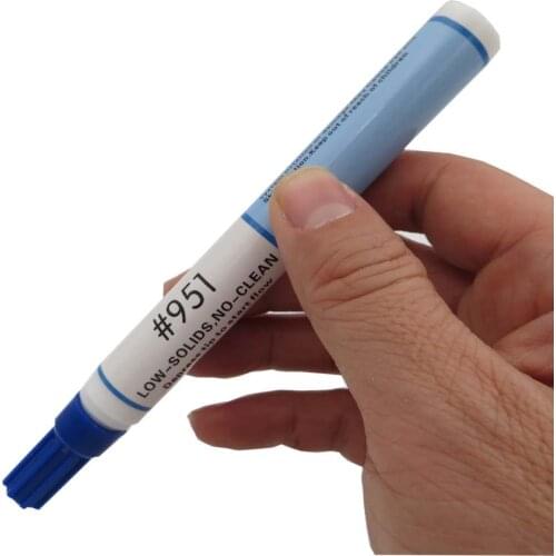 NEW 1Pc 951 10 Ml Soldering Rosin Flux Pen Low-Solid Non-clean For Kester Soldering Solar Panel DIY Power Panel