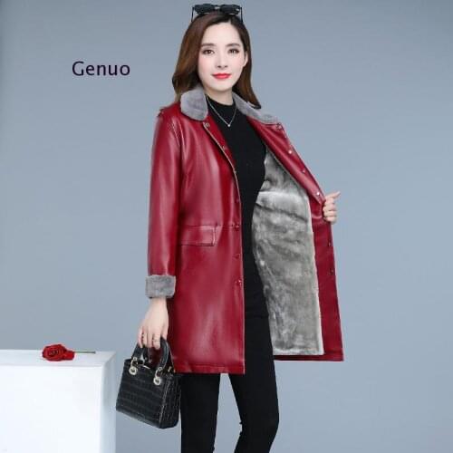 Genuo Womens Fashion Leather Jackets