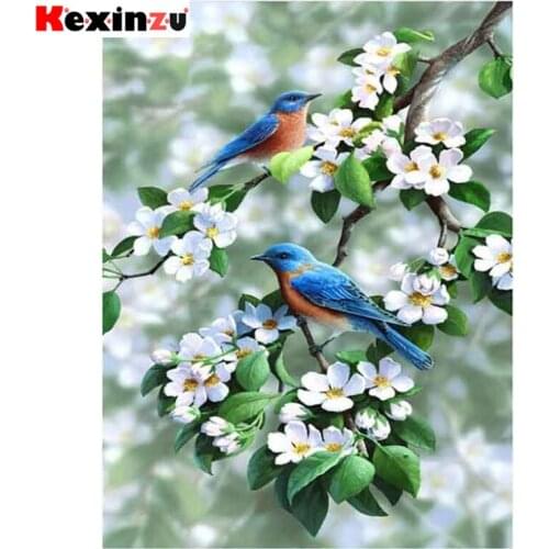 Kexinzu 5d Full DIY Square Diamond Painting Cross Stitch Animal Bird 3d Round Embroidery Mosaic Resin Home Decor Gifts k606