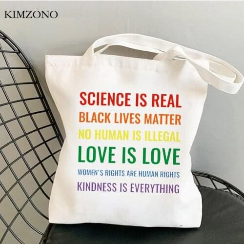 Lgbt shopping bag bolso tote canvas bolsa reusable bag bolsas ecologicas fabric grab