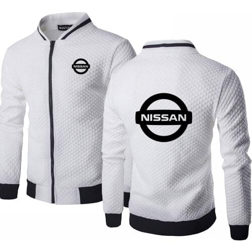 2021Spring Autumn Mens baseball jacke men Nissan Car Logo Print Quality Cotton Mens baseball jacket Sweatshirts