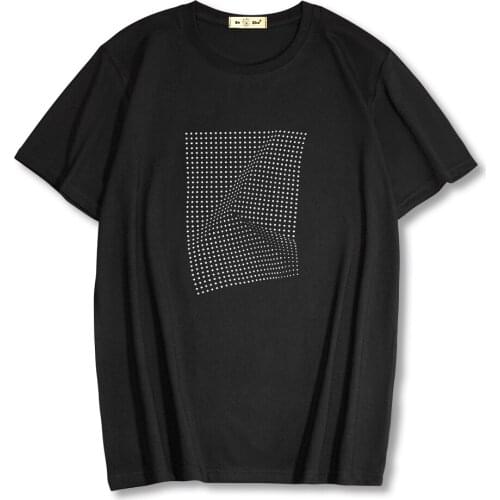 2021 Summer New funny Pattern Print short sleeve T-shirt Men 100% cotton fashion Mens clothing tees plus size brand clothing