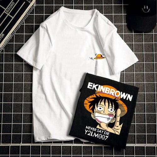 Mens T-shirt Cartoon Print Crew Neck Cotton Short Sleeves For Outdoor Freedom Loose Casual Mens Daily Tees