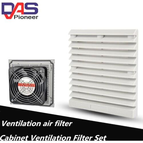 Double Ball Bearing Fan Ventilation Filter Set Grille Louvers Blower Exhaust Ventilation System Fan Filter With Fan
