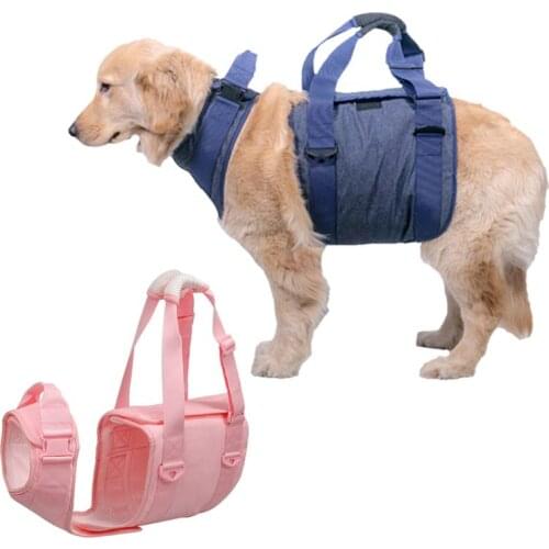 New Dog Lifting Harness with Handle Front and Rear Set Heavy Duty Vest Harness Assist for Elderly Disable Joints Surgery