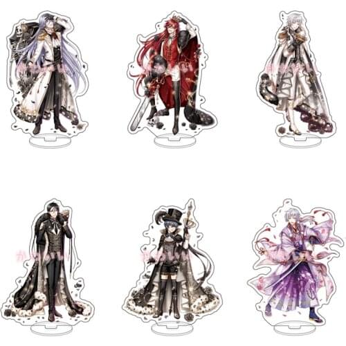 Japan Anime Kuroshitsuji Black Butler Sebastian Michaelis Acrylic Stand Figure Desktop Decor Collection Model Toys Gift