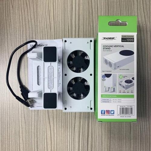 Cooling Fan Mobile Joystick Controller Gamepad for Xbox Station Series X SX Charging Controller Holder X-box Dock Dual Cool W3Y3