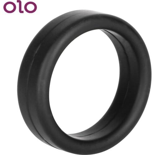 OLO Elastic Dildo Extender Penis Ring Cock Ring Delay Ejaculation Male Masturbator Sex Toys for Men