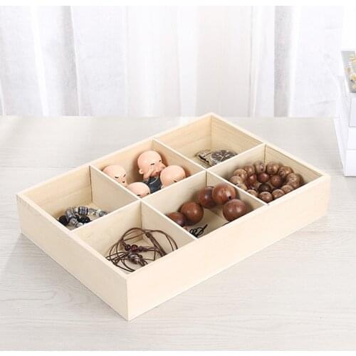 Jewelry Tray Wood Jewellery Display Box Necklace Earring Pendant Stud Organizer Box Accessories Show Case prop