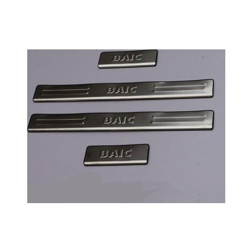 Stainless steel door sill strip for BAIC X25 Threshold trim car styling welcome pedal Scuff plate cover film stickers