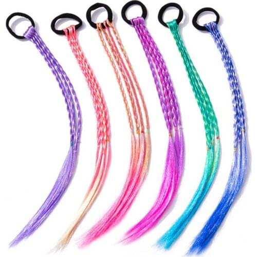 Hot 500pcs/lot Cute Girls Elastic Hair Rope Rubber Bands Braides Hair Accessories Wig Ponytail Hair Ring Kids Twist Braid Rope