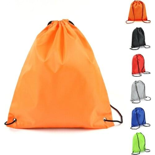 New String Drawstring School Sport Shoe Bag Cinch Sack Gym Tote Bag Back Pack