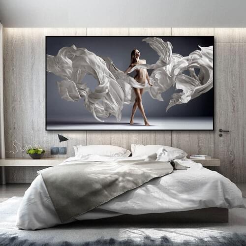Modern Sexy Lady Dancer Wall Art Canvas Painting Pictures Home Decor Elegant Dancing Women Body Art Posters and Print Wall Decor