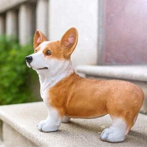 WELSH CORGI STATUE LUCKY CORGI DOG ANIMAL DESK ACCESSORIES BIRTHDAY CHRISTMAS GIFT L3014