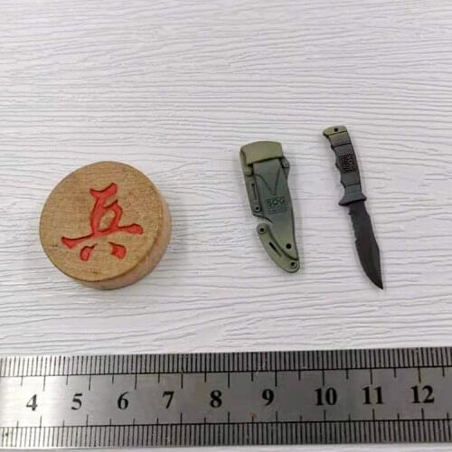 In Stock For Sale 1/6th DAMTOY DAM DMS015 Machine Gunner Dagger With Holster Knife Model For Mostly 12inch Doll Action