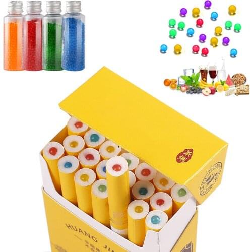 1000pcs/pack Fruit Flavor Cigarette Pops Beads Mint Flavor Cigarette Holder Smoking Accessories Men Gift Cigarette Holder Filter