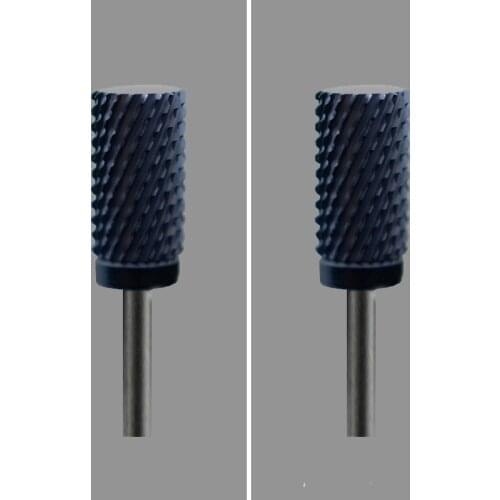 2pcs Black Ceramic Nail Drill Bit - - Large Barrel Bit XC