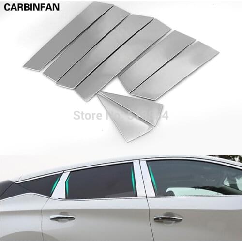 ACCESSORIES FIT FOR 2015- NISSAN MURANO WINDOW CHROME PILLAR POST COVER TRIM MOLDING GARNISH ACCENT 8PCS/SET
